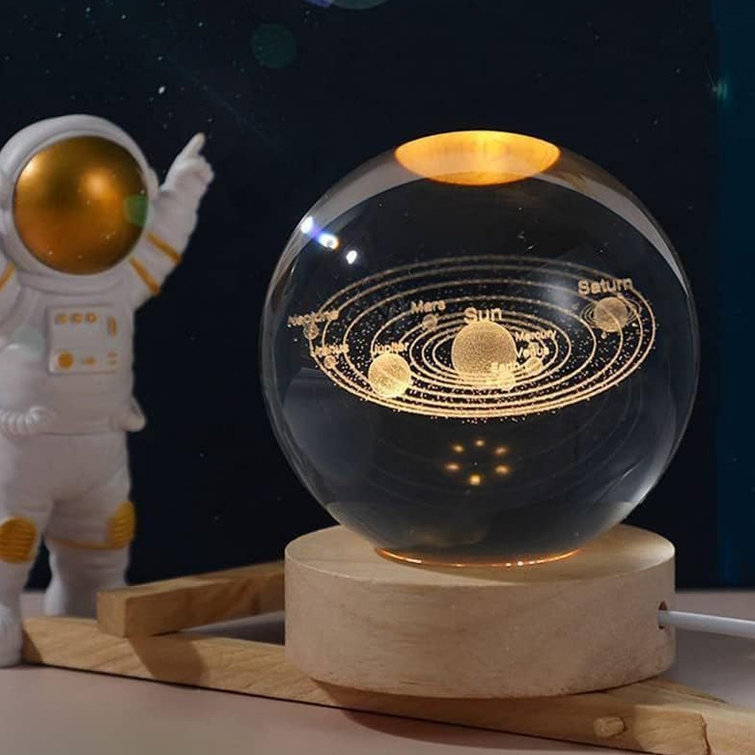 3D Astronomy Night Lamp Crystal Ball lamps With Base (1 Pc) 3D Astronomy Night Lamp Crystal Ball lamps With Base (1 Pc)